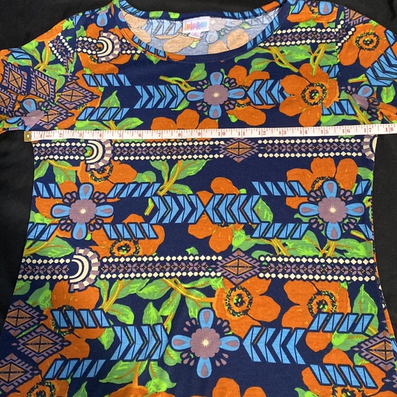 LulaRoe Multi colored floral print Julia dress size small - Picture 7 of 9